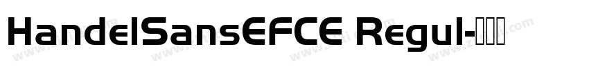 HandelSansEFCE Regul字体转换